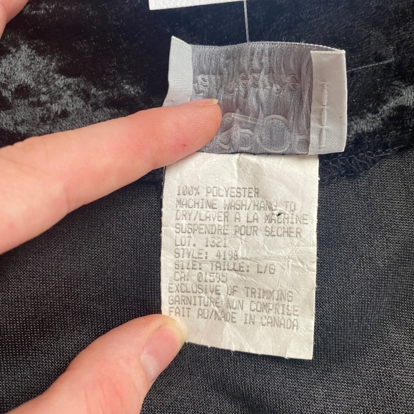 Vintage 1980s "Fairweather" Velvet Vest - Picture 8 of 8